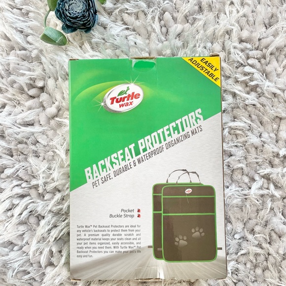 🐶New with tags 2PK PET BACKSEAT PROTECTORS DURABLE & WATERPROOF ORGANIZING MATS - Picture 2 of 4